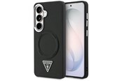 Mobiel - Covers & Cases - GUESS Embossed Ring Triangle Logo MagSafe case for Samsung Galaxy S26 - black - 3666339613860