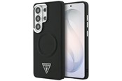 Mobiel - Covers & Cases - GUESS Embossed Ring Triangle Logo MagSafe Case for Samsung Galaxy S26 Ultra - Black - 3666339613877