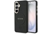 Mobiel - Covers & Cases - GUESS Saffiano Peony Embossed Ring MagSafe case for Samsung Galaxy S26 - black - 3666339613273