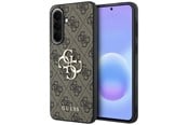 Mobiel - Covers & Cases - GUESS Leather 4G Metal Logo Case for Samsung Galaxy A37 5G - Brown - 3666339620974