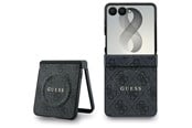 Mobiel - Covers & Cases - GUESS 4G Classic MagSafe Case for Samsung Galaxy Z Flip 8 - Black - 3666339662646