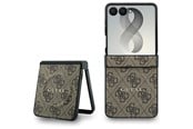Mobiel - Covers & Cases - GUESS 4G Classic MagSafe Case for Samsung Galaxy Z Flip 8 - Brown - 3666339662677