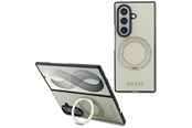 Mobiel - Covers & Cases - GUESS Magnetic Ring Stand Grained Classic Logo MagSafe case for Samsung Galaxy Z Fold 8 Ultra - beige - 3666339662806