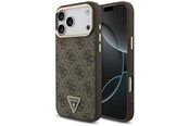 Mobiel - Covers & Cases - GUESS 4G Triangle Logo MagSafe Case for iPhone 17 Pro Max / 18 Pro Max - Brown - 3666339676889