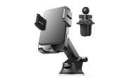 Elektrische auto oplader - SiGN Car Holder for Smartphones with Wireless Charging - 4.7"-6.8" - Black - SN-ZS214