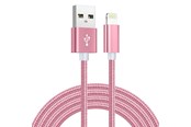 USB-kabel - SiGN USB Cable with Lightning Connector for iPhone & iPad - 2.1A - 2m - Pink - IP6G0239P