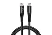USB-kabel - SiGN USB-C to USB-C Cable 5A - 100W - 1m - Black - SN-100WB