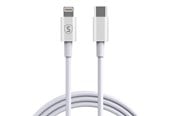 USB-kabel - SiGN USB-C to Lightning Cable 2.4A - 1m - White - SN-1W