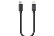 USB-kabel - SiGN USB-C to Lightning Cable 20W - 0.25m - Black - SN-25B