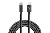 USB-kabel - SiGN USB-C to Lightning Cable 2.1A - 2m - Black - SN-2B