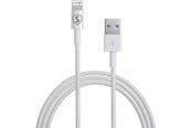 USB-kabel - SiGN Lightning-Cable for iPhone / iPad - MFi-certified - 2.4A - 12W - 1m - White - SNCAB-1M