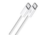 USB-kabel - SiGN USB-C to USB-C cable - 60W/3A - 2m - White - SN-CCN2M