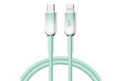 USB-kabel - SiGN Dynamic Series USB-C to Lightning Cable 2.4A - 1m - Green - SN-D-GREENCL1M