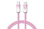 USB-kabel - SiGN Dynamic Series USB-C to Lightning Cable 2.4A - 1m - Pink - SN-D-PINKCL1M