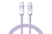 USB-kabel - SiGN Dynamic Series USB-C to Lightning Cable 2.4A - 1m - Purple - SN-D-PURPLECL1M