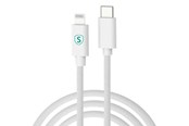 USB-kabel - SiGN USB-C to Lightning cable 1m - MFi - 27W - White - SN-MFI27W-1M