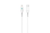 USB-kabel - SiGN USB-C to Lightning cable 1m - MFi - 3A - 60W - White - SN-110PD