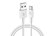 USB-kabel - SiGN USB-C Cable for Fast Charging 2.4A - 1m - White - SN-USBC1MWHITE
