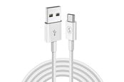 USB-kabel - SiGN USB-C Cable for Fast Charging 2.4A - 2m - White - SN-USBC2MWHITE