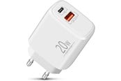Mobiel - Adapters & Opladers - SiGN GaN Quick Charger USB & USB-C - PD & Q.C3.0 - 3A - 20W - White - SN-20PD-WH