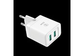 Mobiel - Adapters & Opladers - SiGN Mini Quick Charger Dual USB - 2.4A - White - SN-2A121
