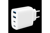 Mobiel - Adapters & Opladers - SiGN GaN 40W Fast Charger 2x USB-C/2x USB-A - White - SN-A40Q