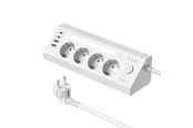 Mobiel - Adapters & Opladers - SiGN fast charging desktop power strip 4-way/2x USB-A/2x USB-C 1.8m - white - SN-OP3436-H