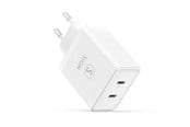 Mobiel - Adapters & Opladers - SiGN Dual USB-C PD Charger 40W - White - SN-PD40W