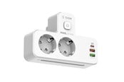 Mobiel - Adapters & Opladers - SiGN 20W Power Strip with LED Night Light - 2-way/2 xUSB-A/1x USB-C - White - SN-SE2337