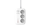 Mobiel - Adapters & Opladers - SiGN 65W GaN fast charging power strip 3-way/2x USB-A/2x USB-C - 2m - White - SN-SE3436
