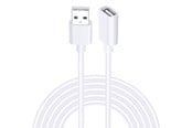 USB-kabel - SiGN USB-A extension cable 2m - white - SN-EXA-2M
