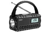 DAB & Wekkerradio - SiGN Emergency Radio DAB+/FM with Hand Crank/Battery/Solar Cells/USB Power - Black - SN-PBDYN-PLUS
