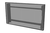 Muurbevestigingen, AV-bevestigingen & AV-meubels - Peerless AV Peerless-AV mounting kit - clean profile - for flat panel - black - TAA Compliant - Max 40.8 kg - recommended for 55" - EWL-55XE4F