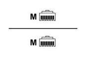 Netwerk - kabel - Telegärtner MP8 FS 600 - Geel - 7.5m - L00004A0058