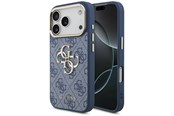 Mobiel - Covers & Cases - GUESS 4G Big 4G Classic Logo Case for iPhone 18 Pro / 17 Pro - Blue and Gold - 3666339651107