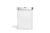 Afvalscheiding - Simplehuman sensorafvalbak – 58 L – wit - ST2049
