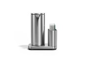 Soap Dispensers - Simplehuman oplaadbare sensordispenser met sponshouder – geborsteld roestvrij staal - ST1086