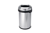 Afvalscheiding - Simplehuman open afvalbak – Bullet – 80 L – geborsteld roestvrij staal - CW1469