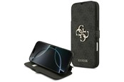 Mobiel - Covers & Cases - GUESS Book 4G Metal Logo Case for iPhone 18 Pro Max / 17 Pro Max - Black - 3666339673628