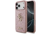 Mobiel - Covers & Cases - GUESS Fixed Glitter Big 4G Case for iPhone 18 Pro Max / 17 Pro Max - Pink - 3666339673567