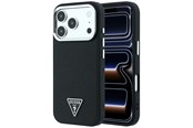 Mobiel - Covers & Cases - GUESS Grained Triangle Logo MagSafe Case for iPhone 17 Pro Max / 18 Pro Max - Black - 3666339654757