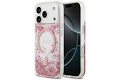 Mobiel - Covers & Cases - GUESS Resin Bottom Glitter MagSafe Case for iPhone 18 Pro / 17 Pro - Pink - 3666339673598