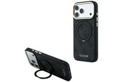 Mobiel - Covers & Cases - GUESS Ring Stand 360 4G Classic Logo MagSafe Case for iPhone 17 Pro Max / 18 Pro Max - Black - 3666339654672