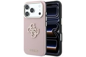 Mobiel - Covers & Cases - GUESS Grained & Big Resin Logo Case for iPhone 18 Pro / 17 Pro - Pink - 3666339654948