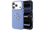 Mobiel - Covers & Cases - GUESS Grained & Big Resin Logo Case for iPhone 18 Pro Max / 17 Pro Max - Blue - 3666339655037