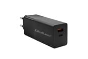 Mobiel - Adapters & Opladers - Qoltec Power Pro GaN lader 52382 - 100W - USB-C en USB-A - Zwart - 52382