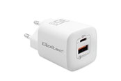 Mobiel - Adapters & Opladers - Qoltec GaN-stroomadapter 50763 - 35 W - USB-C en USB-A - Wit - 50763