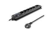 Voedingskabel (extern) - Qoltec Quick switch 50172 overspanningsbeveiliging - 6 AC-stopcontacten - 5 m kabel - 50172