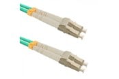 Netwerk-adapter (netwerkkaart, printserver, enz.) - Qoltec LC/UPC naar LC/UPC OM3 duplex glasvezel patchkabel - 3 m - Turquoise - 54077