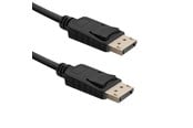 Beelscherm- en tv-kabel - Qoltec DisplayPort-kabel 50586 - DisplayPort 1.4 - 1.5 m - Zwart - 50586